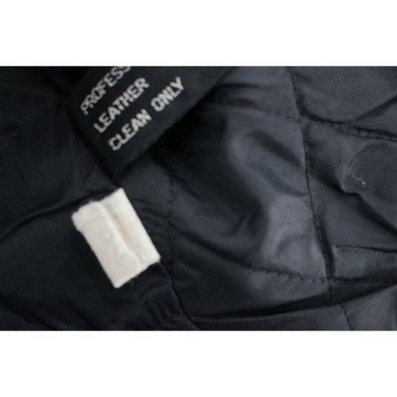 Vintage wilsons Mens 42 distressed leather jacket biker cafe racer asymmetrical - Picture 12 of 16